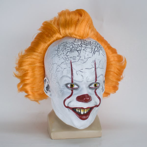 Halloween Mask IT Pennywise for voksne Klovne skræmmende kostume Cospl