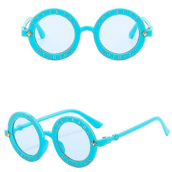 Runde hippiesolbriller Small Circle Solbriller (blå)