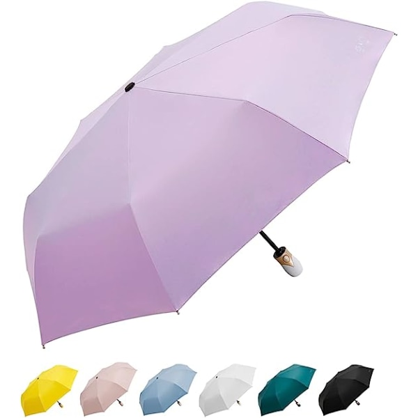 Kompakt automatisk åpen paraply, stormbestandig, bærbar paraply m