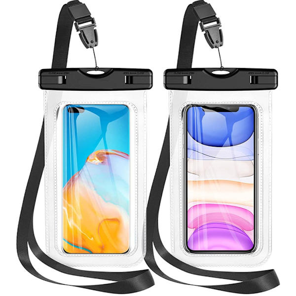 Vandtæt smartphone-etui [2 sæt], Vandtæt etui kompatibelt med iPhone