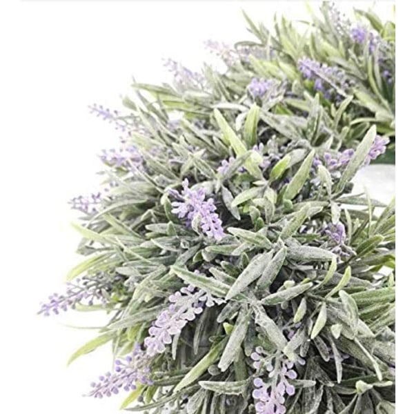 Kunstig lavendel blomsterkrans lavendel dekoration dørkrans