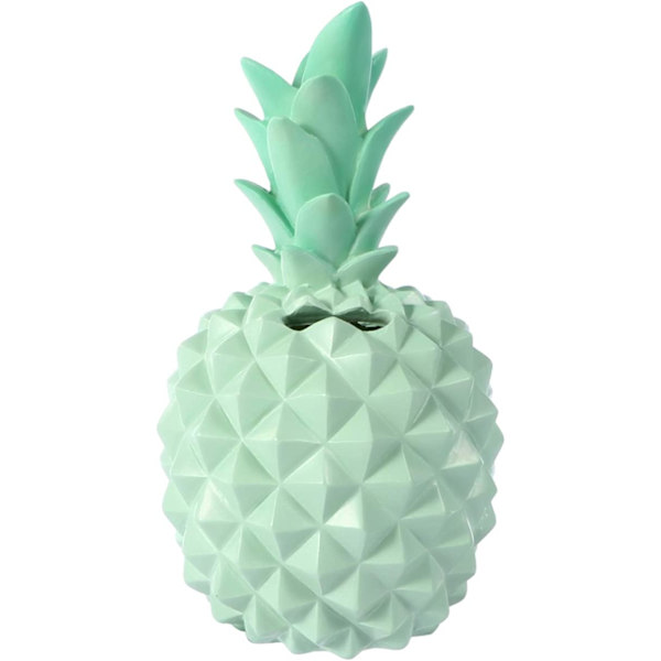 Harpiks ananas form spare penge banker mønter kasser ornament
