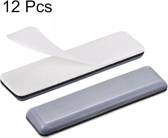 70mm x 19mm 12 st rektangulära PTFE möbelglidare, självhäftande