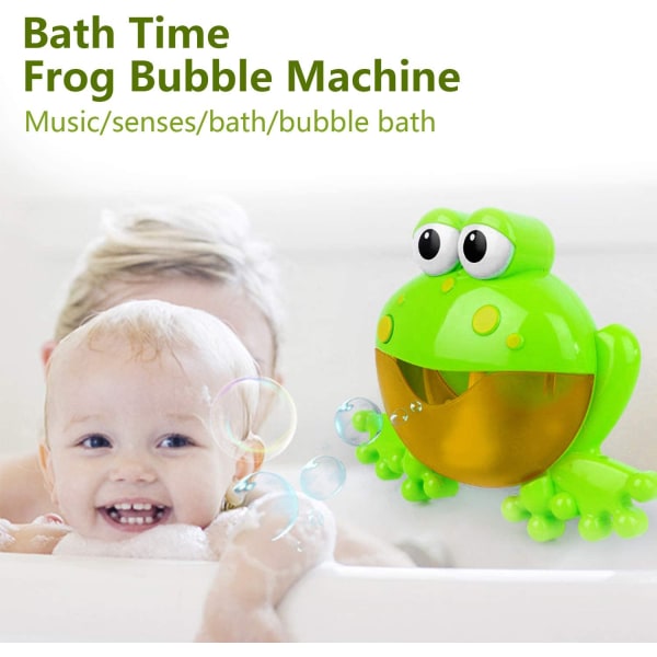 Baby Bath Bubble Toy, Automatisk musikkboblemaskin, Blow Bub