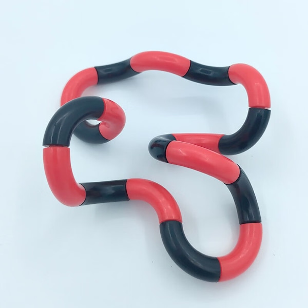 Tangle Toys, 10 Pieces Black and Red Twist Gadgets, Hand Gadgets