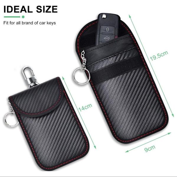 (9x14cm) Anti RFID Signal Faraday Pouch Bag, Set of 2 Signal Bloc