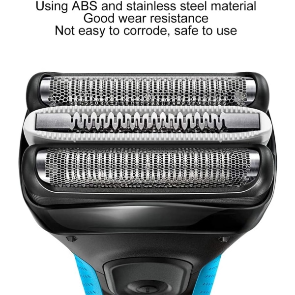 Erstatningshode for barbermaskin kompatibel med Braun 3 Series 300S / 301