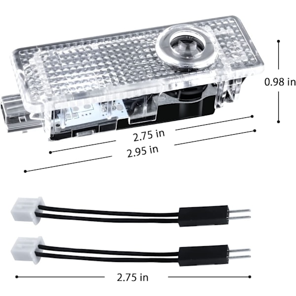 Billedør LED-lys projektor, 4-pak 3D spøkelseslys oppgradering welc