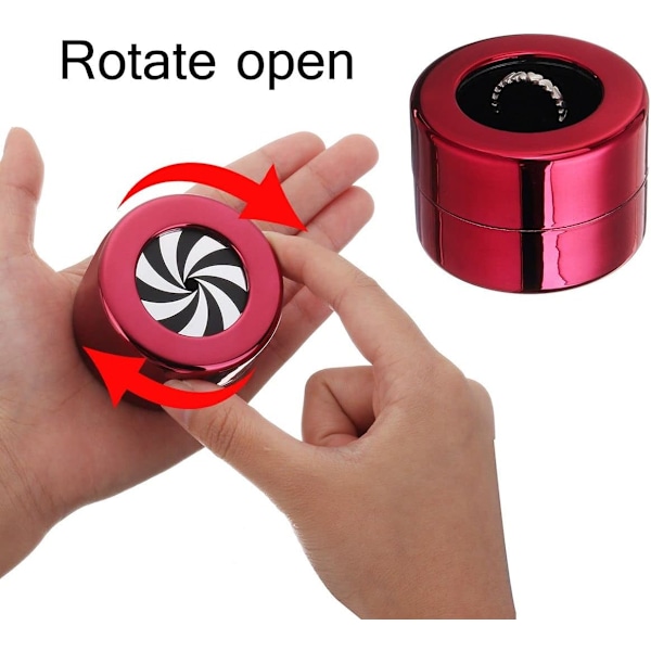 Kreativt smykkeskrin til piger Ring Opbevaringsorganisator Display Holder Rejseetui (Skinnende Sølv)
