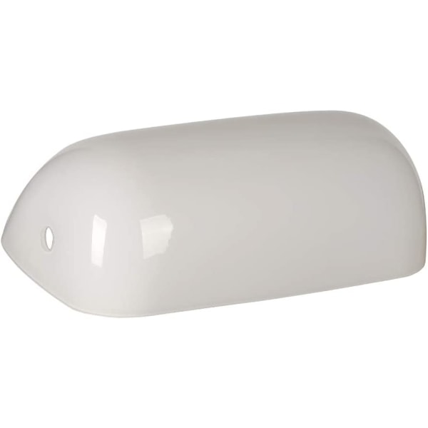 Reserveglass Bankers Shade Cover for skrivebordslampe (hvit)