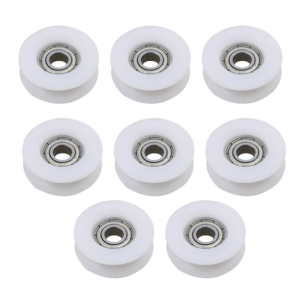 8 st dörrfönsterstyrning remskiva kullager U-form 6x32x9,5mm