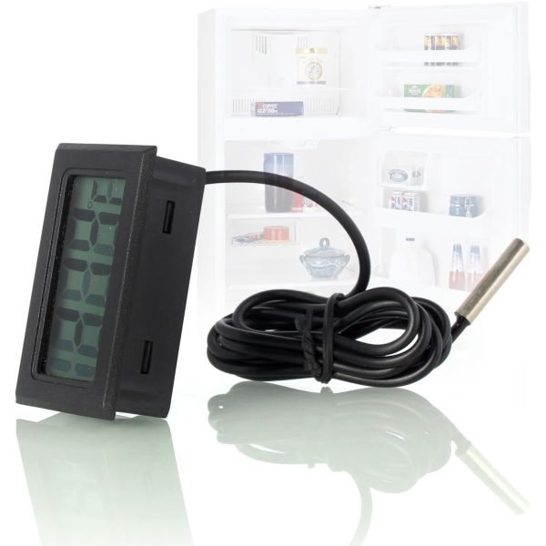 Digital LCD-termometer Temperaturmonitor med extern sond f