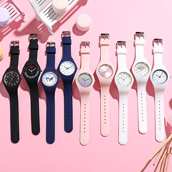 Naisten muotirannekellon tytöt Opiskelija Pari High-end Quartz Wa