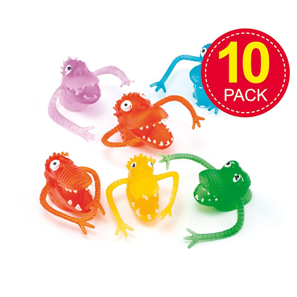 Monster Fingerdockor - Set med 10, Dockor för Barn, Perfekt