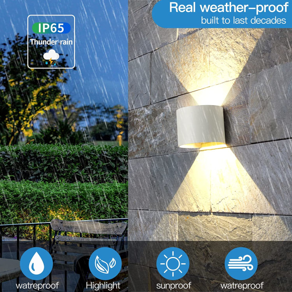 10W Indendørs LED Væglampe, Udendørs Væglampe IP65 Vandtæt
