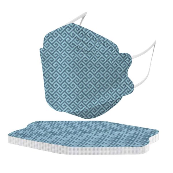50 kappaleen kf94 geometrinen kuviopainettu maski 3D kolmiulotteinen
