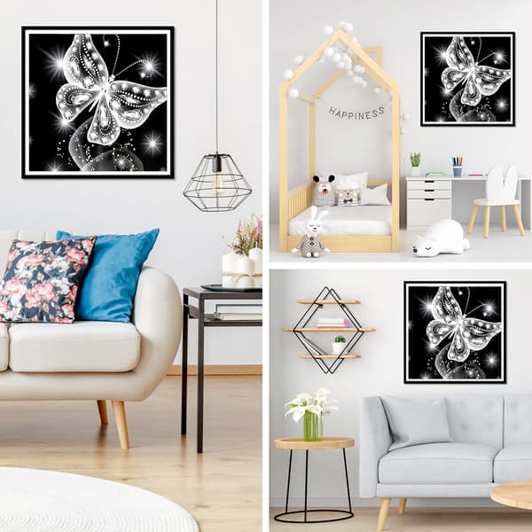 DIY 5D Diamantmalerisett Full Drill Rund 5D Diamantkunst Ki
