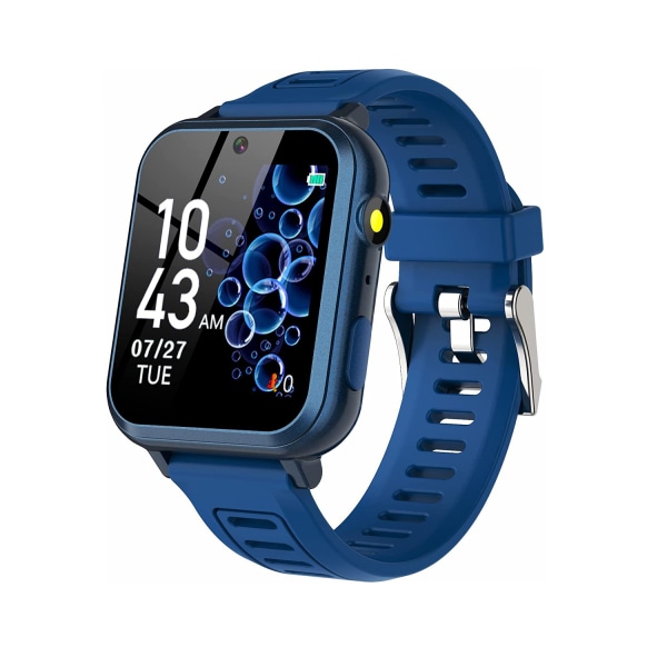 (Marineblå) Smart Watch til børn med 24 pædagogiske spil HD Touch S
