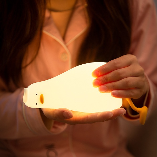 LED Gul And Blød Silikonelys Tapping Sensor Senge B