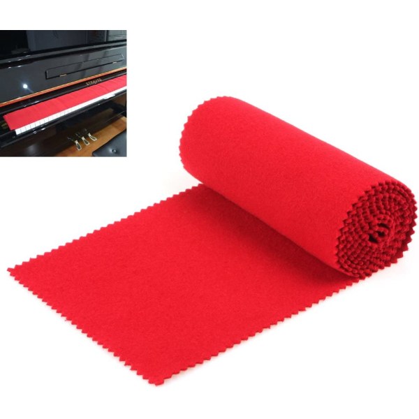 Rød - Blødt cover til 88 klaver keyboards, til elektronisk keyb