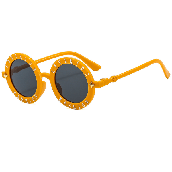 Pyöreät Hippie-aurinkolasit Pienet pyöreät aurinkolasit (keltainen)