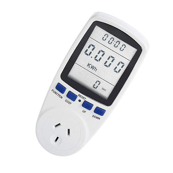 LCD-display digital energibesparande effektmätning 230v 50hz watt vo