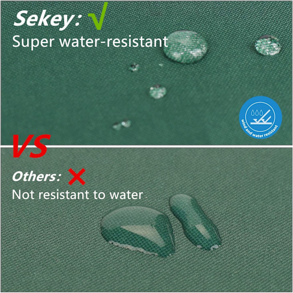 Rektangulær skygge sejl, 3.6x3.6m, vandtæt, anti-UV, vandtæt
