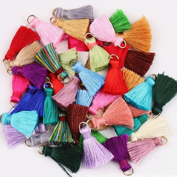 240 st 2 cm Multifärgade Mini Pompoms 40 Färger DIY Örhängen Smycken Tillverkning Nyckelring Charms Hängsmycken H