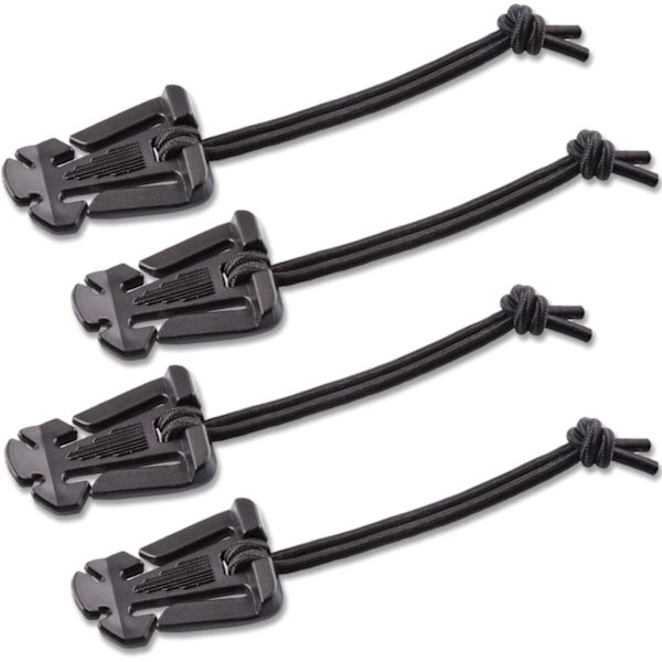 4-pack Molle Web Dominators med Bungee-snöre, Hållbart Taktiskt Webbhanteringsverktyg, Ryggsäckstillbehör, Taktiskt Växelklämma, Mångsidig Fästrem