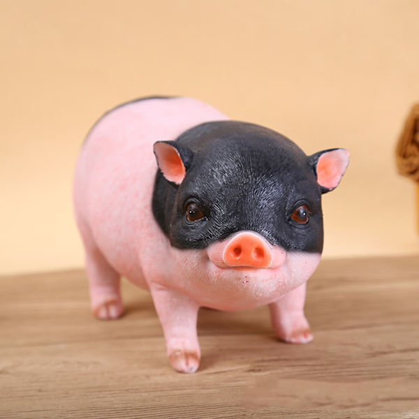 Sian puutarhakoriste eläinpatsas, hartsipigmenttiveistos