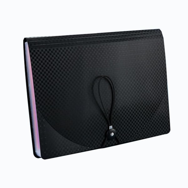 13 Folds Transparent Color Checkered Expanding Pockets, Portable
