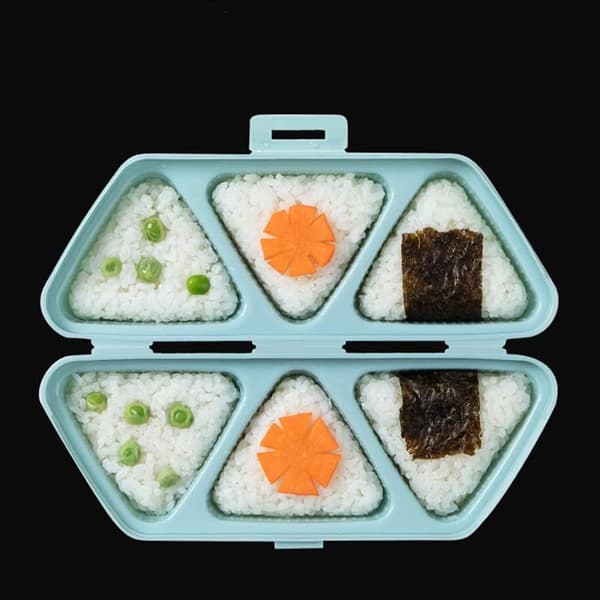 1 st - triangulär sushiform för att göra 6 onigiri åt gången On
