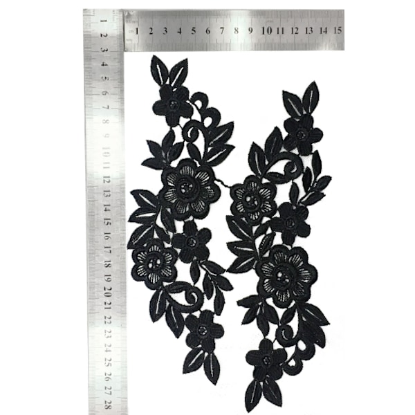 2 blommor à 28 x 14 cm En bit, Ecusson Patch Badge Applique Fl