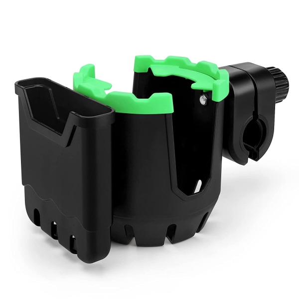 2-i-1 mugghållare för barnvagn med telefonhållare, grön, universal C