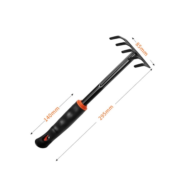 1 stk (svart femtannet spiss spade) hagespade for planting