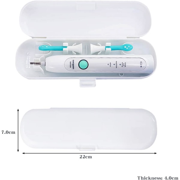 Hvit/blå/svart, elektrisk tannbørsteetui 3 tannbørsteetui Reise tannbørsteetui for Xiaomi/Borui/Gidi-serien,.