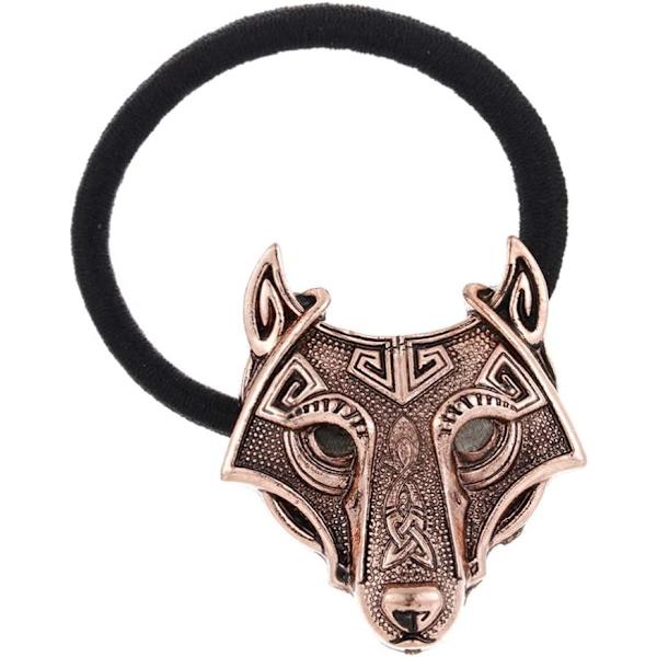 Sett med 3 julehårstrikker Vintage Retro Wolf Head Hair Tie