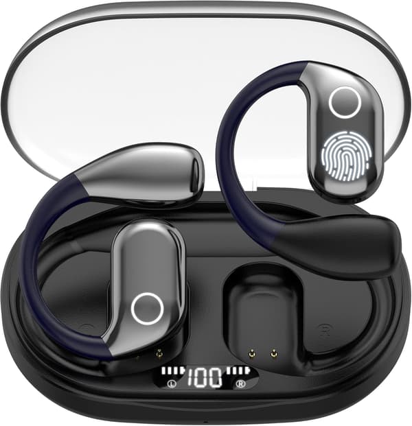 OWS M82 åpen ørepropp trådløst headset bluetooth 5.3 black