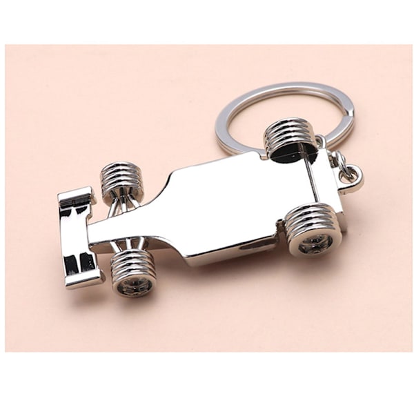 Kreativ metall nøkkelring 3D miniatyr racing modell solid bil nøkkelring racing nøkkelkjede bil nøkkelanheng en flott gave til meg