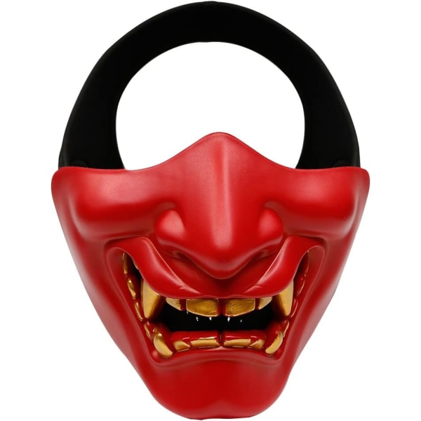 Airsoft Half Face Masks, Evil Demon Monster Kabuki Samurai Hanny