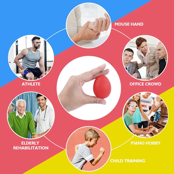 Antistressballer, for håndstyrking og rehabiliteringstrening