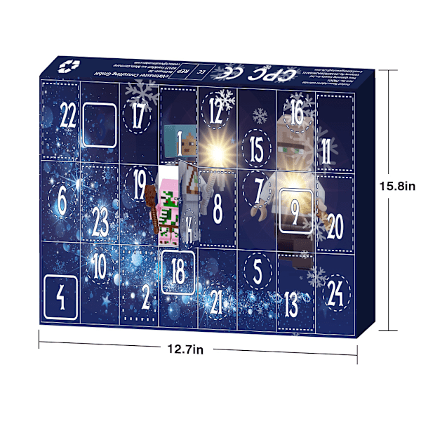 Julekalender legetøj multifarvet adventskalender Style 19