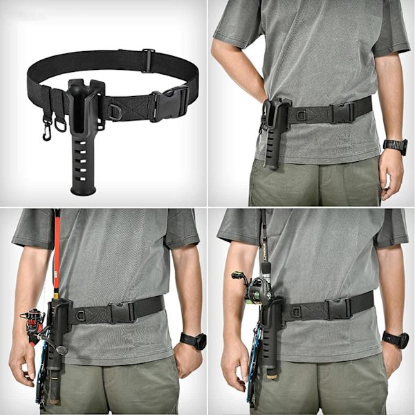 Fiske stang holder belte - Justerbart fiske stang holder belte for