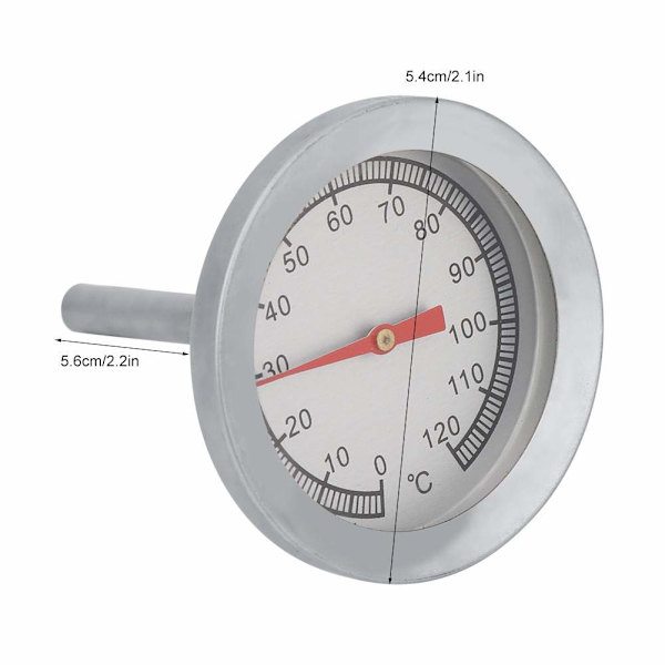 Lämpömittari, BBQ Pizza Grill Lämpömittari Lämpömittari 120℃ f
