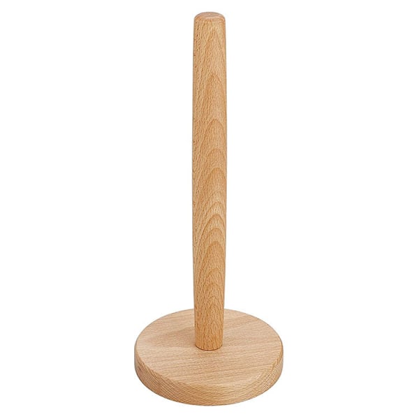 Klassisk køkkenrulleholder, træ, 13 * 13 * 31 cm