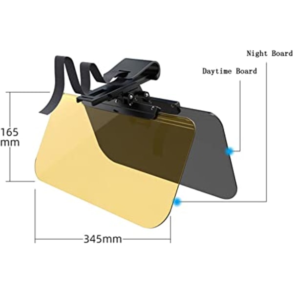 Bilsolskjerm Auto Solskjerm Multifunksjonell Justerbar Antirefleks U