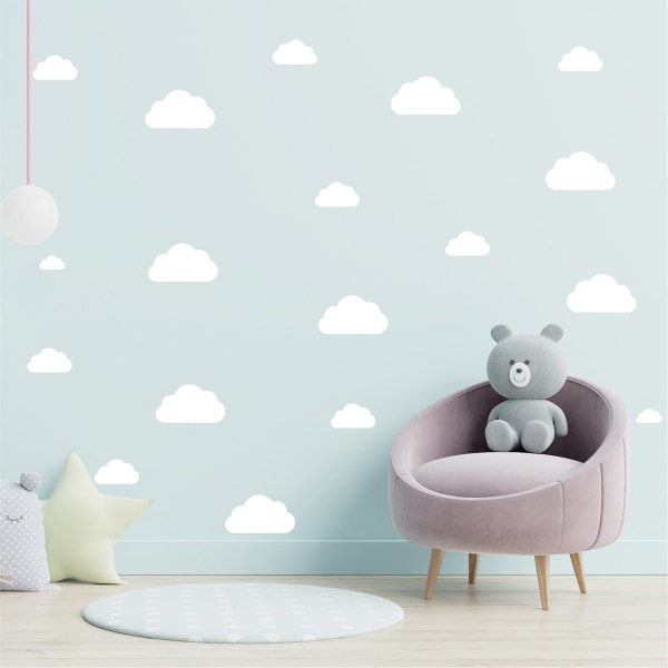 Clouds Wall Stickers Mural Decals Soveværelse Børn Dagpleje Living ro