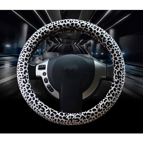 3 i 1 Mjuk Leopard Bilinredning (Vit), Handbromsskydd, Gungbräda