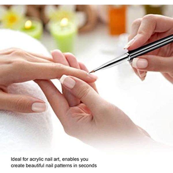 15-delad nagelkonstborste set, nageldekorationsborste set akrylfoder