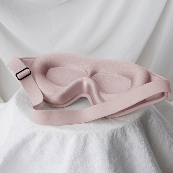 Pink Color-3D søvnmaske, natmaske, øjenmaske, øjenbetræk til Sl